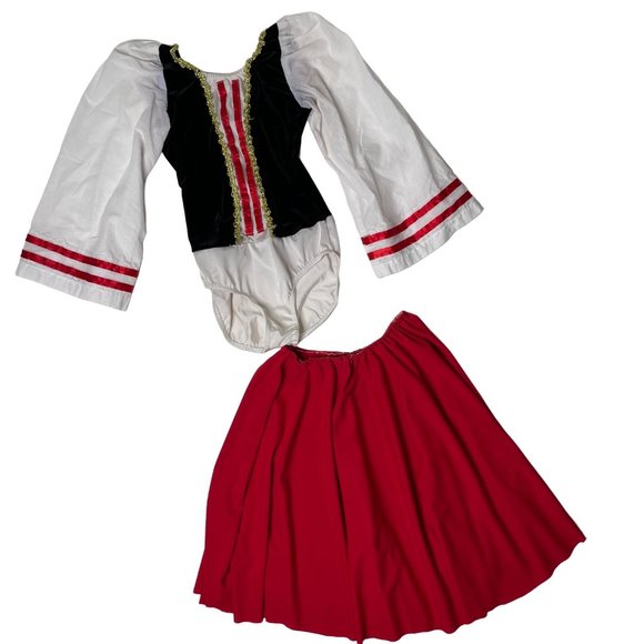 Costume Gallery Other - Costume Gallery Girls Pirate Peasant Costume XL Body Suit Red Skirt